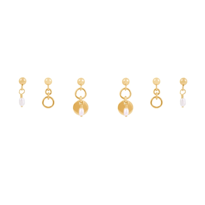 Sia Earring Set - Gold