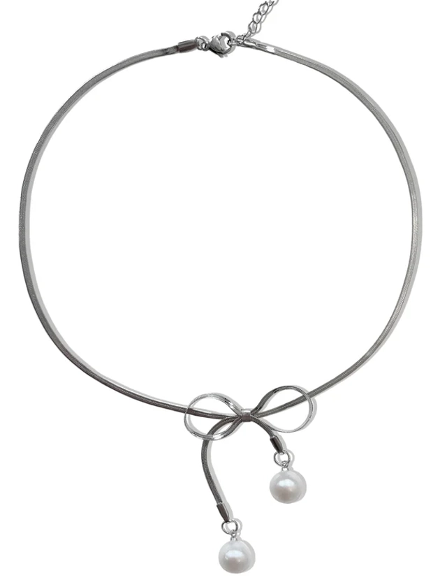 CHARLOTTE BOW CHOKER NECKLACE