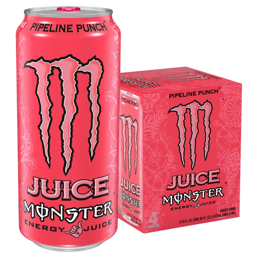 Juice Monster Pipeline Punch, Energy + Juice, 16 fl oz