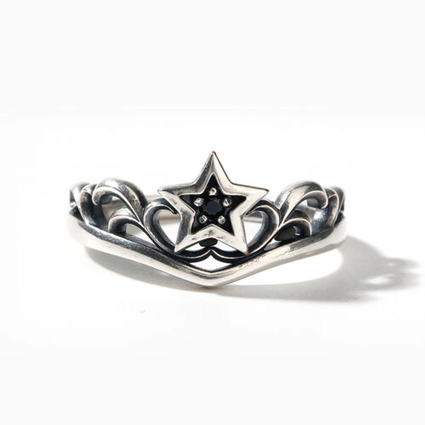 Jeulia Star Design Round Cut Sterling Silver Ring - Jeulia Jewelry