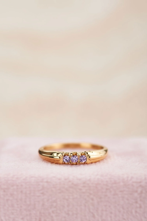 triple lavender ring| My Jewellery
