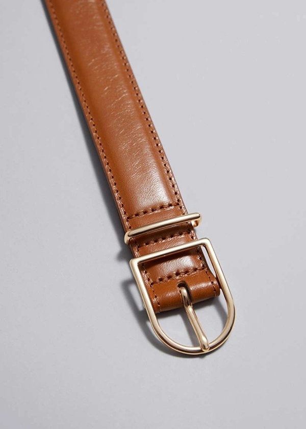 Leather Belt - Brown - & Other Stories GB