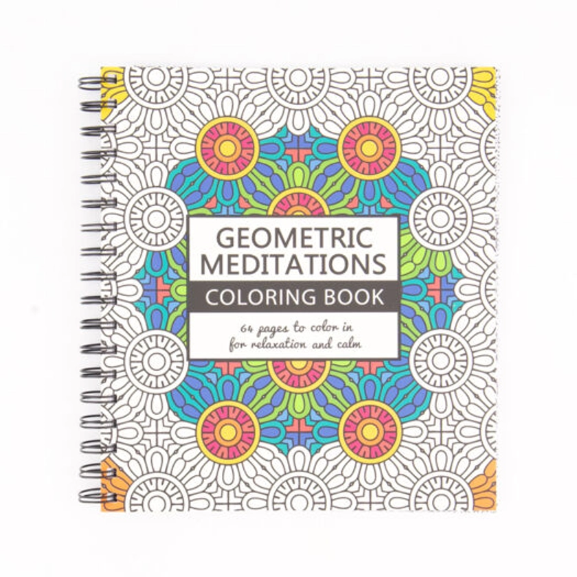 Geometric Meditations Colouring Book - TK Maxx UK