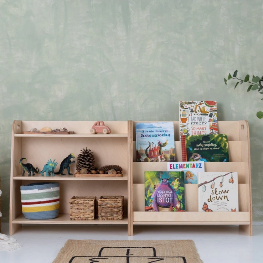 LOT de 2 étagères montessori, bibliothèque de rangement pour enfants et étagère à jouets, meubles assortis personnalisés, chambre de tout-petit - Etsy France