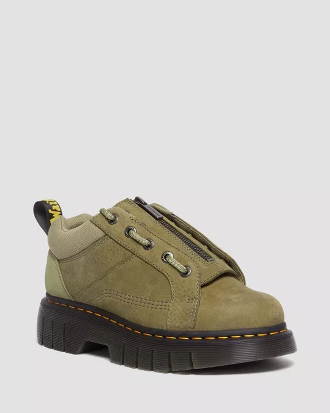 DR MARTENS Woodard Tumbled Nubuck Leather Low Casual Boots