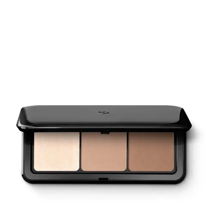 Face palette with 2 contour powders and 1 highlighter - Contour Obsession Face Palette - KIKO MILANO