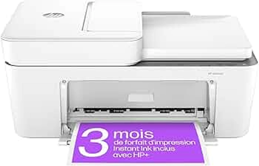 HP DeskJet 2820e Imprimante tout en un - Jet d'encre couleur – 3 mois d’Instant Ink inclus avec HP+ (Photocopie, Scan, Impression, Wifi)