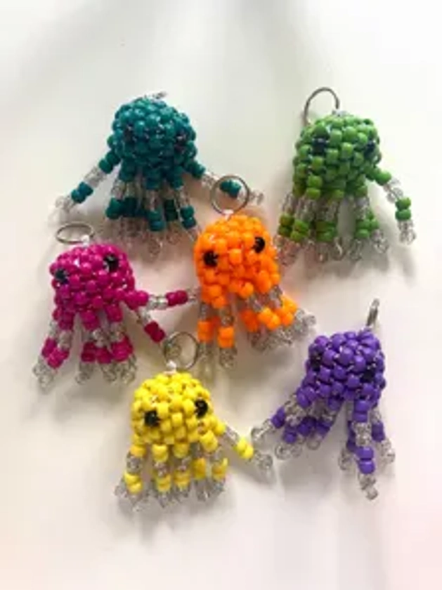 Kandi Octopus Keychain