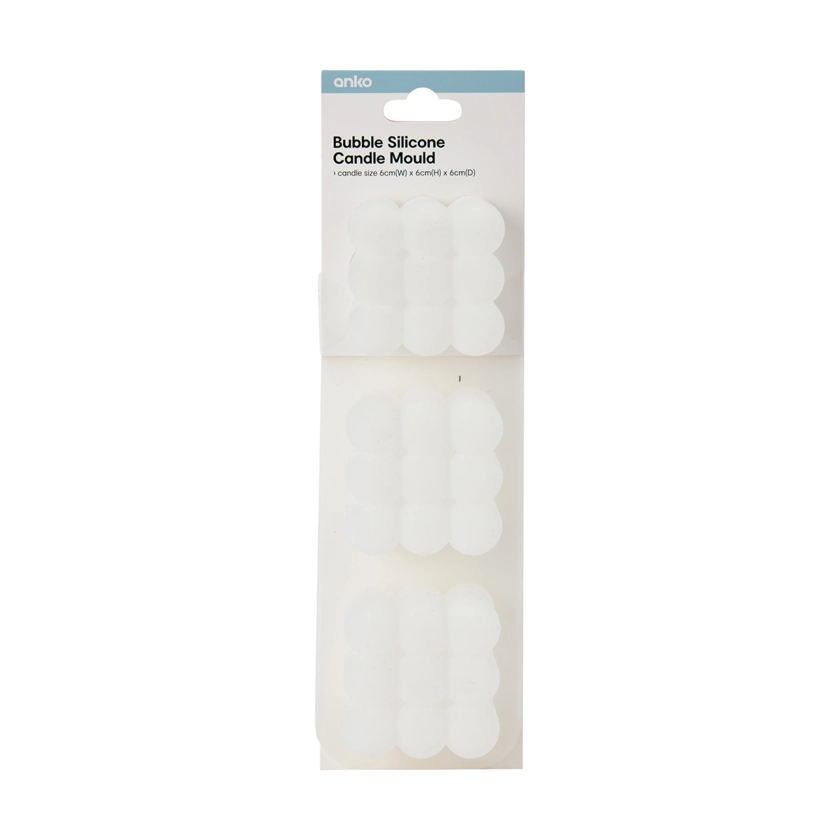 3 Pack Bubble Silicone Candle Moulds
