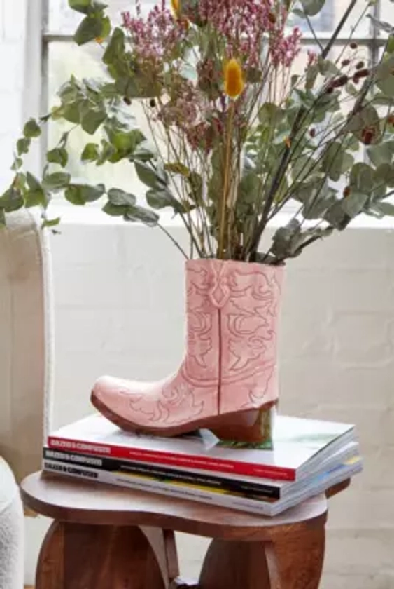 Western Boot Plant Pot