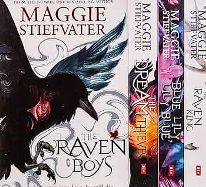 The Raven Cycle Series 4 Books Collection Box Set by Maggie Stiefvater (The Raven King, Blue Lily Lily Blue, The Dream Thieves, The Raven Boys)