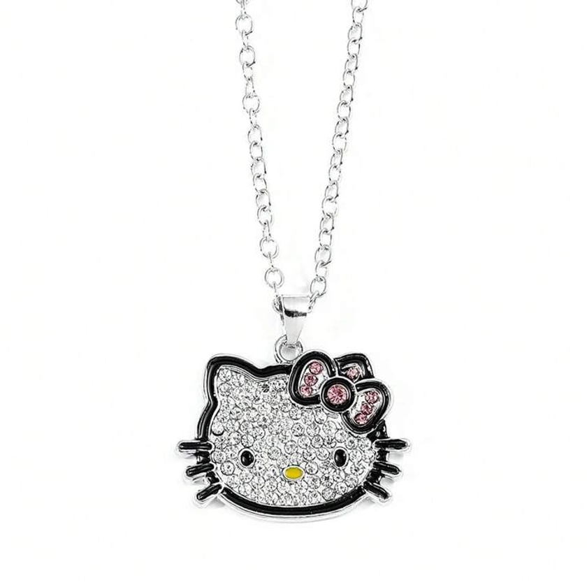 1pcs Kawaii Hellokitty Necklace, Suitable For Daily Wear