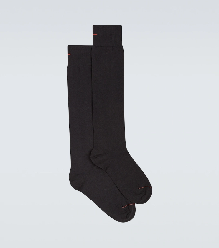Everyday cotton and silk socks in black - Loro Piana | Mytheresa