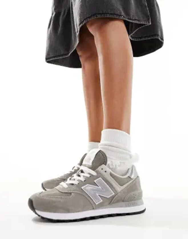 New Balance 574 sneakers in grey and white