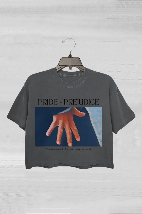 Pride and Prejudice Hand Flex Scene Crop Tee For Women