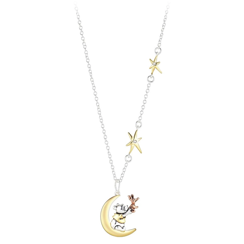 Winnie the Pooh and Piglet Moon Pendant Necklace | Disney Store