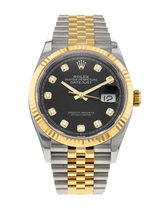 Rolex Datejust 126233 - Black Diamond Dial & Bracelet Strap