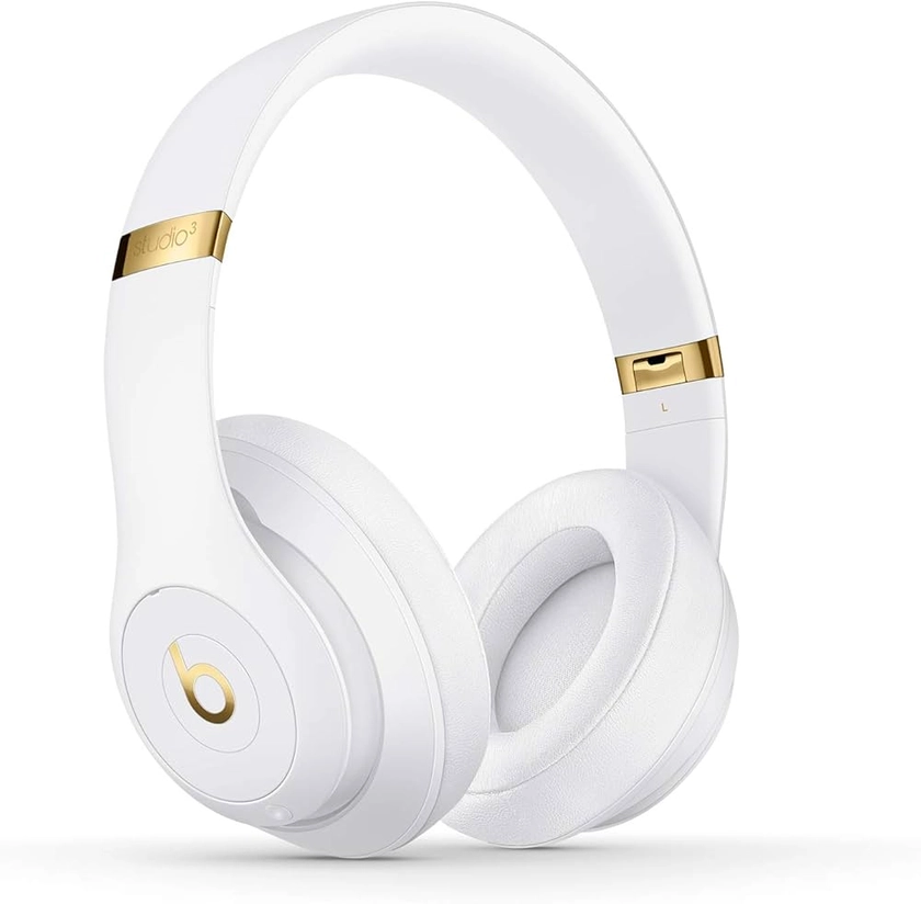 Beats Studio3 Casque circumauriculaire sans Fil avec réduction du Bruit - Puce Apple W1 pour Casques et écouteurs, Bluetooth Classe 1, Mode Réduction Active du Bruit, 22 Heures d'écoute - Blanc