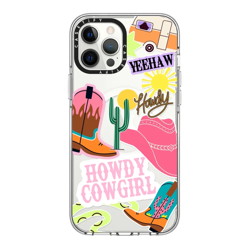 Clear iPhone 12 Pro Max Case MagSafe Compatible - Howdy Cowgirl