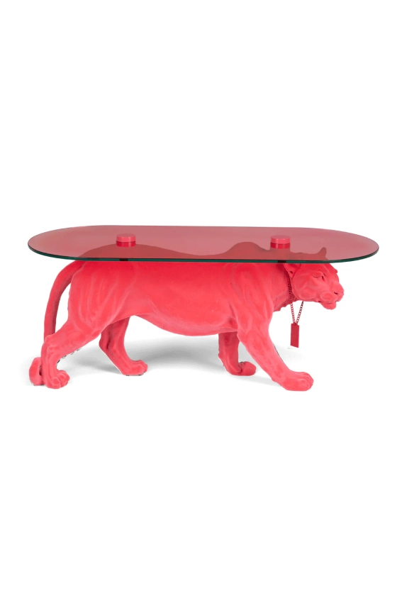 Pink Tiger Coffee Table | Bold Monkey Dope As Hell