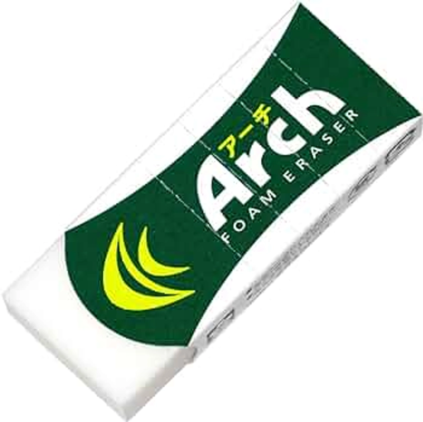 Sakura Arch Evolutional Foam Erasers, 5-Pack, White (Japan Imported)