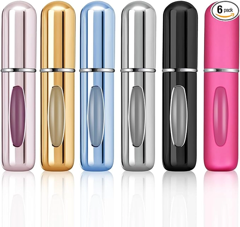 Amazon.com: LABOTA Portable Perfume Travel Refillable Bottle, Travel Size Cologne Atomizer Dispenser, Pocket Purse Perfume On The Go Container, Spray Bottles For Traveling 5ml (6 Pack) : Beauty & Personal Care