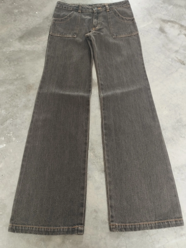 If Six Was Nine Flare Jeans Very Rare Japan Black Rusty Crazy Colour Jeans | Grailed