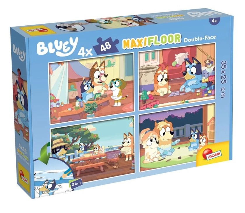 Lisciani, puzzle, Bluey, 4x48 el.