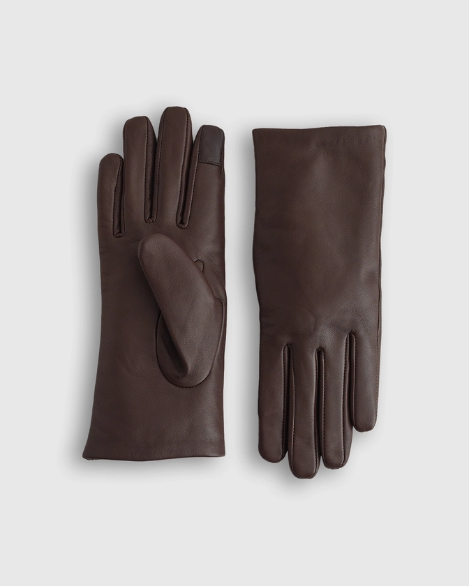 Women's Cashmere Lined Leather Gloves