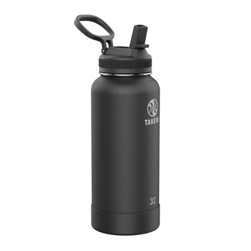 Takeya 32oz Actives Pickleball Insulated Stainless Steel Water Bottle with Sport Straw Lid