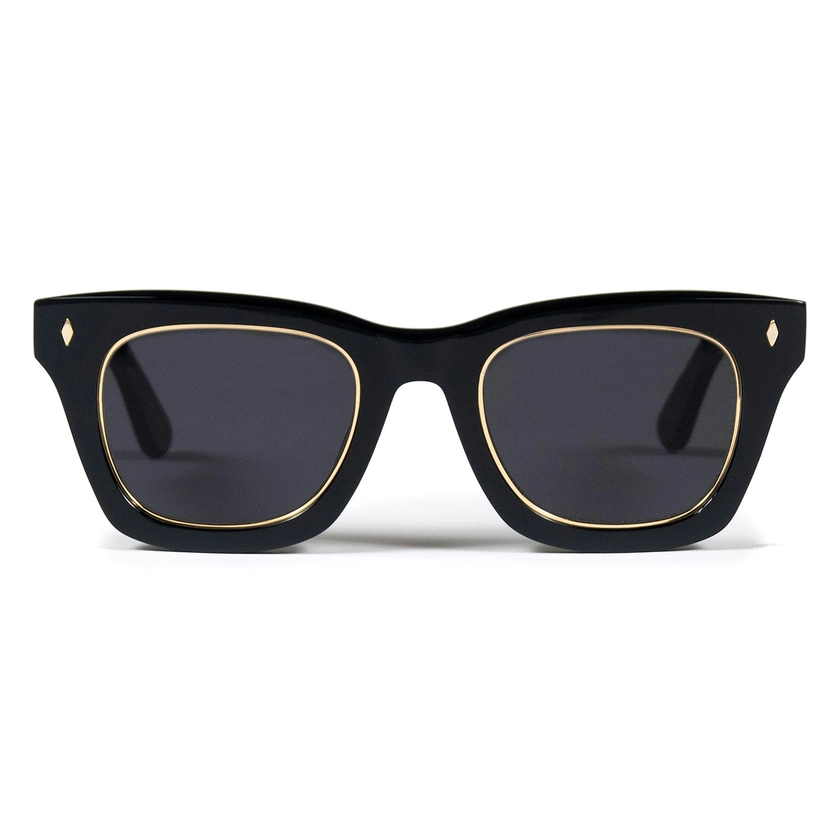 Falcon - Black with Brass Sunglasses