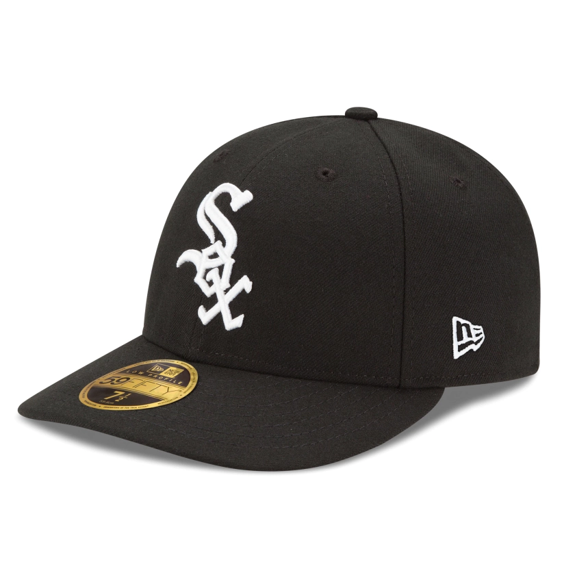 Men's Chicago White Sox New Era Black Authentic Collection On Field Low Profile Game 59FIFTY Fitted Hat
