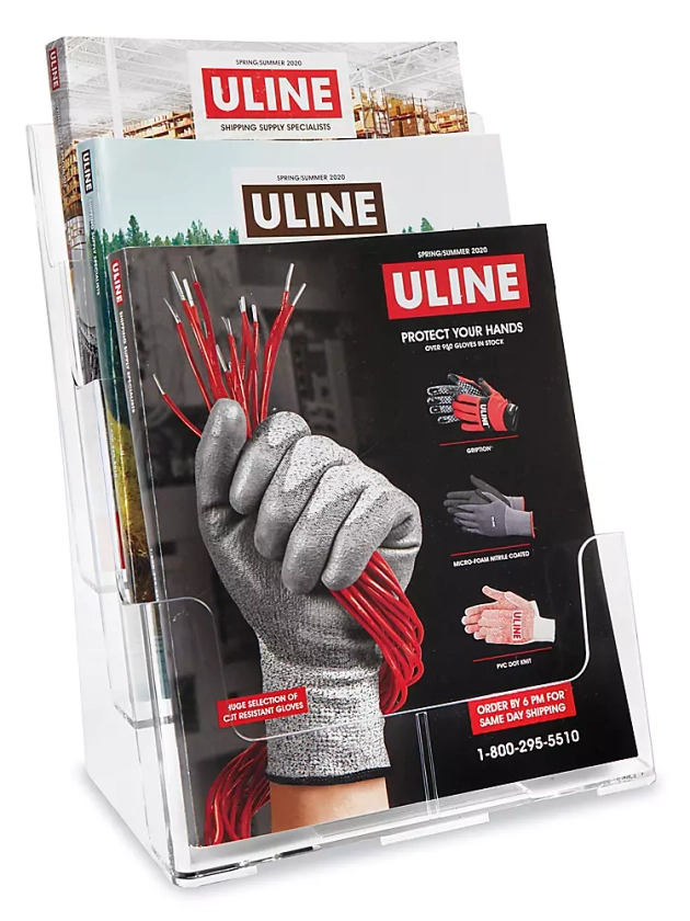 Literature Holder - 3-Tier S-12205 - Uline