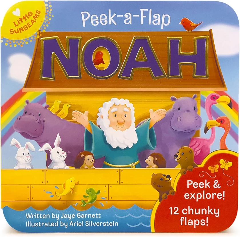 Peek-a-Flap Noah - Children's Lift-a-Flap Board Book Gift for Easter, Christmas, Communion, Baptism (Little Sunbeams)