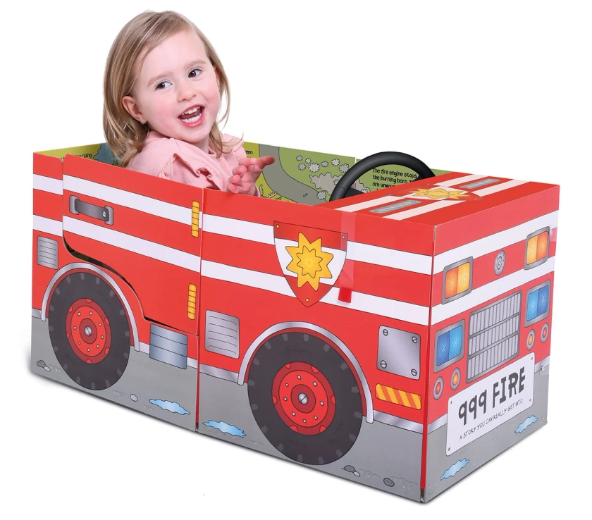 Convertible Fire Engine – Great Value Sit In Fire Engine, Interactive Playmat & Fun Storybook By Amy Johnson - Ages 2+ - Board Book