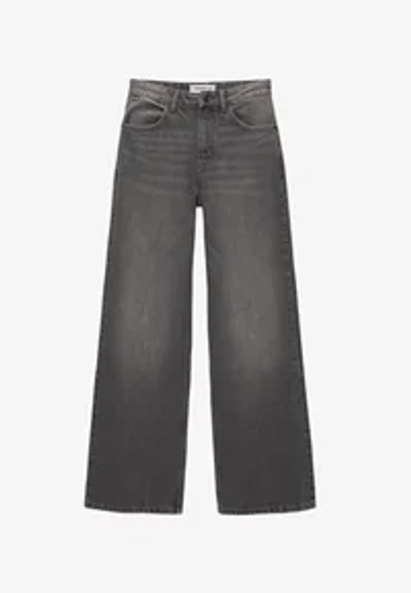 PULL&BEAR MID-RISE WIDE - Flared Jeans - grey/grijs - Zalando.be