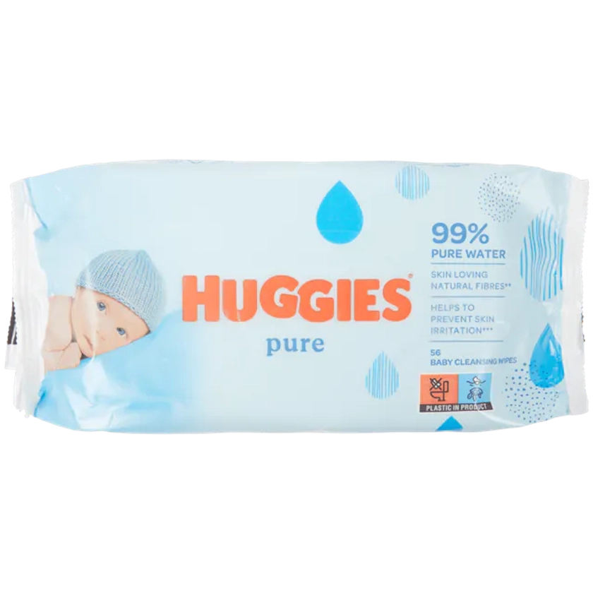 Lingettes pour bébé Huggies Pure
