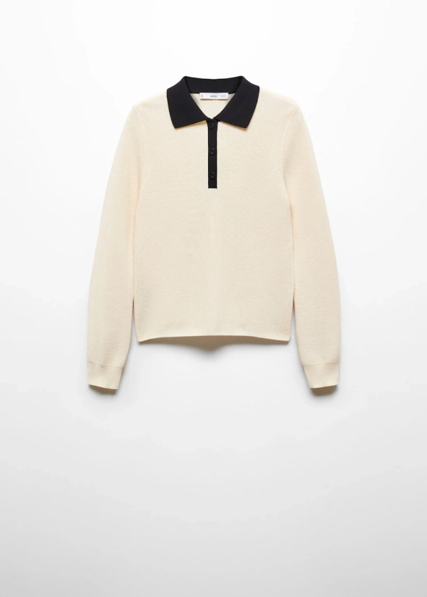 Knitted polo neck sweater - Women | Mango USA