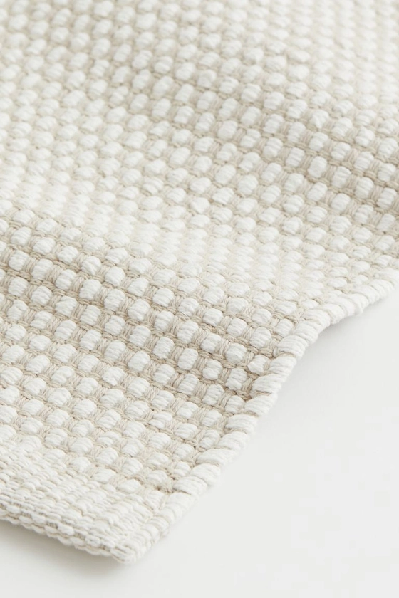 Tapis en coton - Écru/beige - Home All | H&M FR