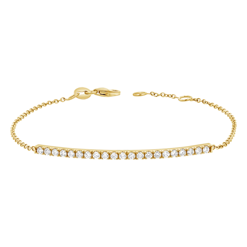 Diamond Pave Bar Bracelet