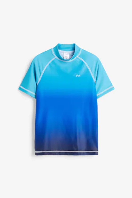Buy Blue Ombre Short Sleeve Sunsafe Rash Vest (3-16yrs) from the Next UK online shop