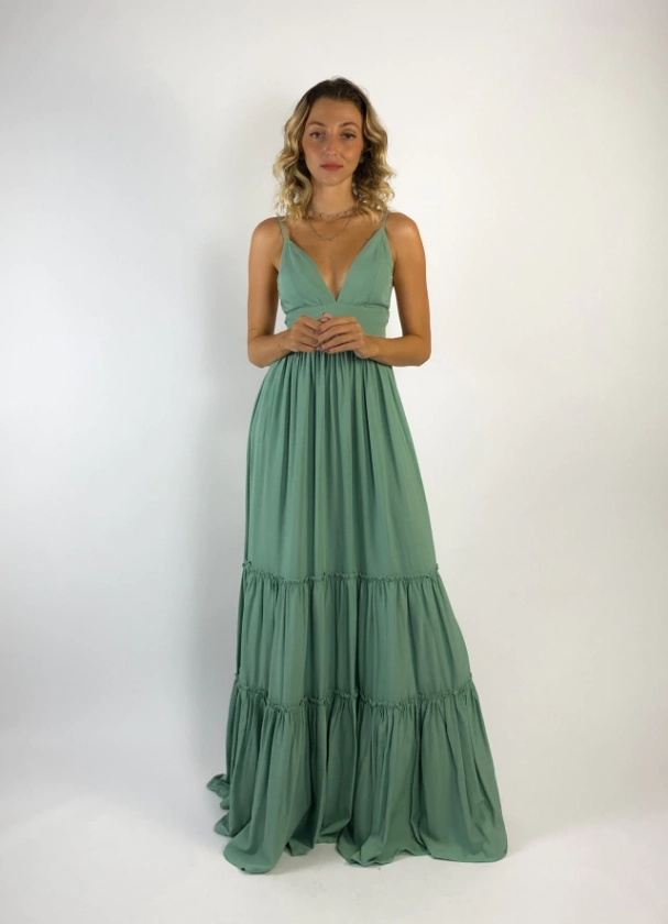 Vestido Longo Verde | Aurora