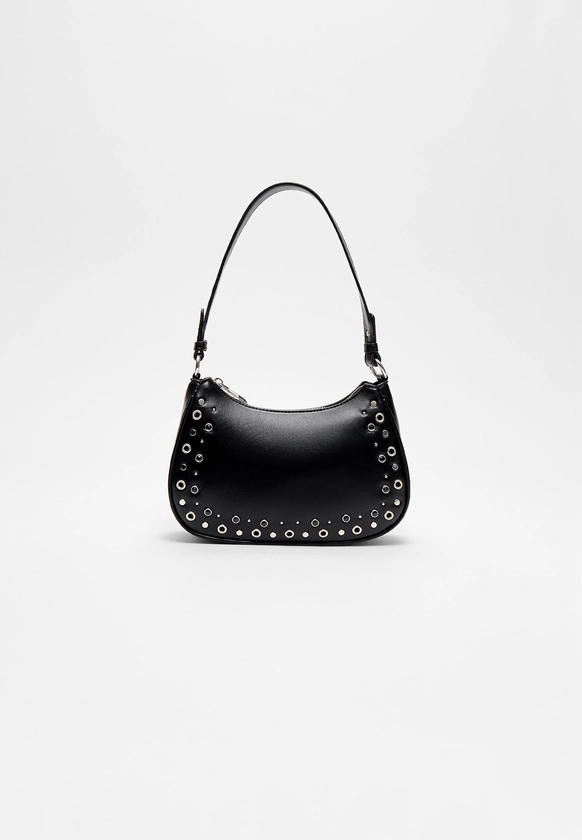 Bolso hombro luna tachas