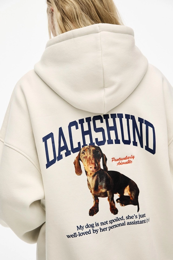 Sweatshirt capuz cão