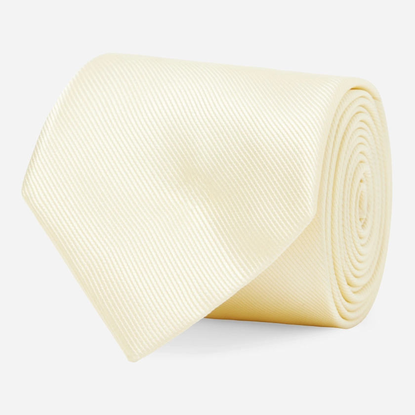 Grosgrain Solid Butter Tie | Silk Ties | Tie Bar