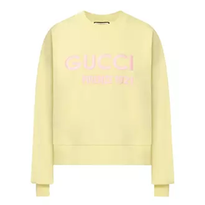 GUCCI Logo Sweatshirt - Yellow