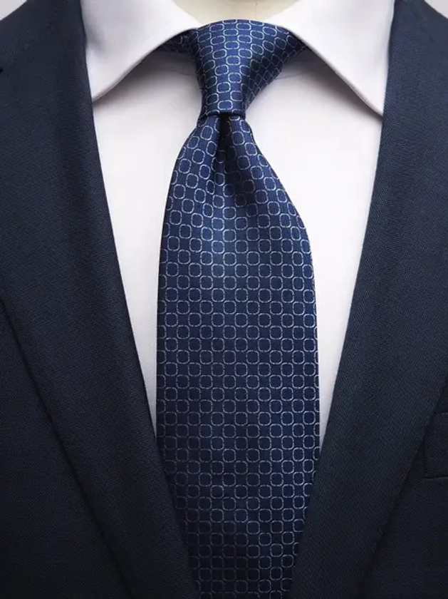 Blue Tie Geometric - Buy online | John Henric