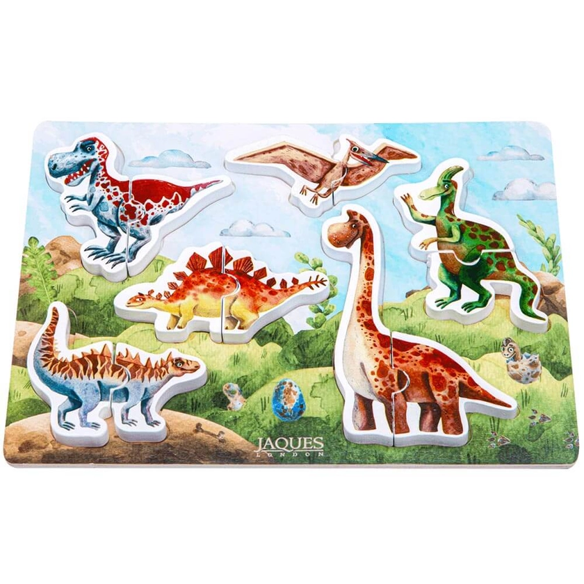 Wooden Dinosaur Puzzle - Kid's Puzzle Board