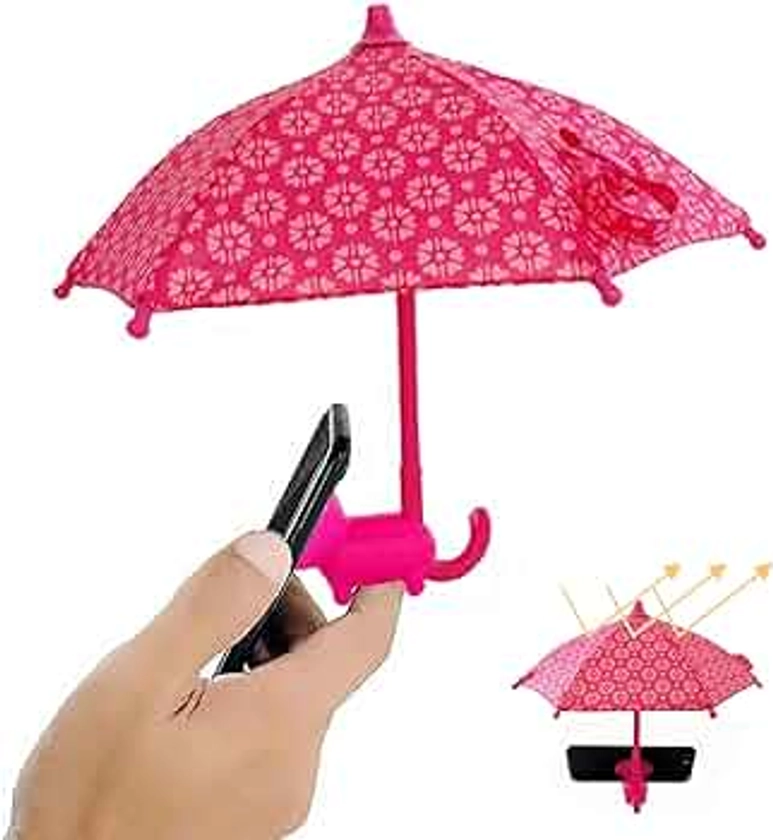 BEITESTAR Phone Umbrella for Sun, Cell Phone Umbrella Sun Shade, Umbrella for Phone with Universal Adjustable Piggy Suction Cup Stand, Sun Shade Cover for Phone Block Glare Anti-reflection