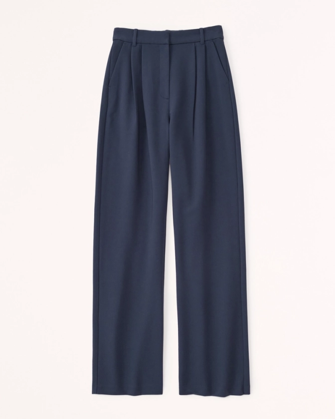 Women's Curve Love A&F Sloane Tailored Pant | Women's Bottoms | Abercrombie.com